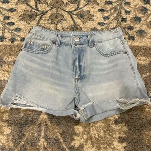 Denim shorts